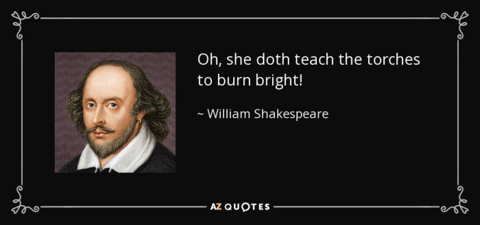 O she doth teach the torches to burn bright