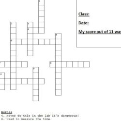 Laboratory equipment crossword puzzle answers