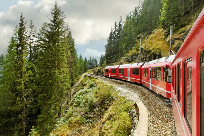 Eurail and swiss rail are hypothetical railways