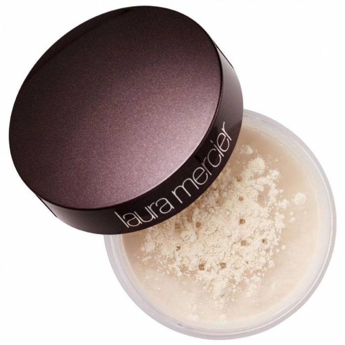 Translucent face powder blends with all foundations