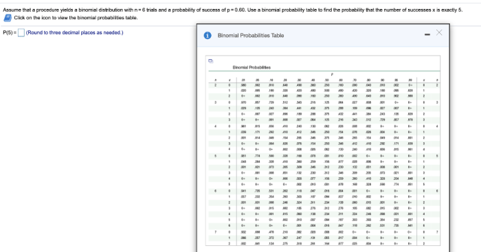 Assume that a procedure yields a binomial distribution